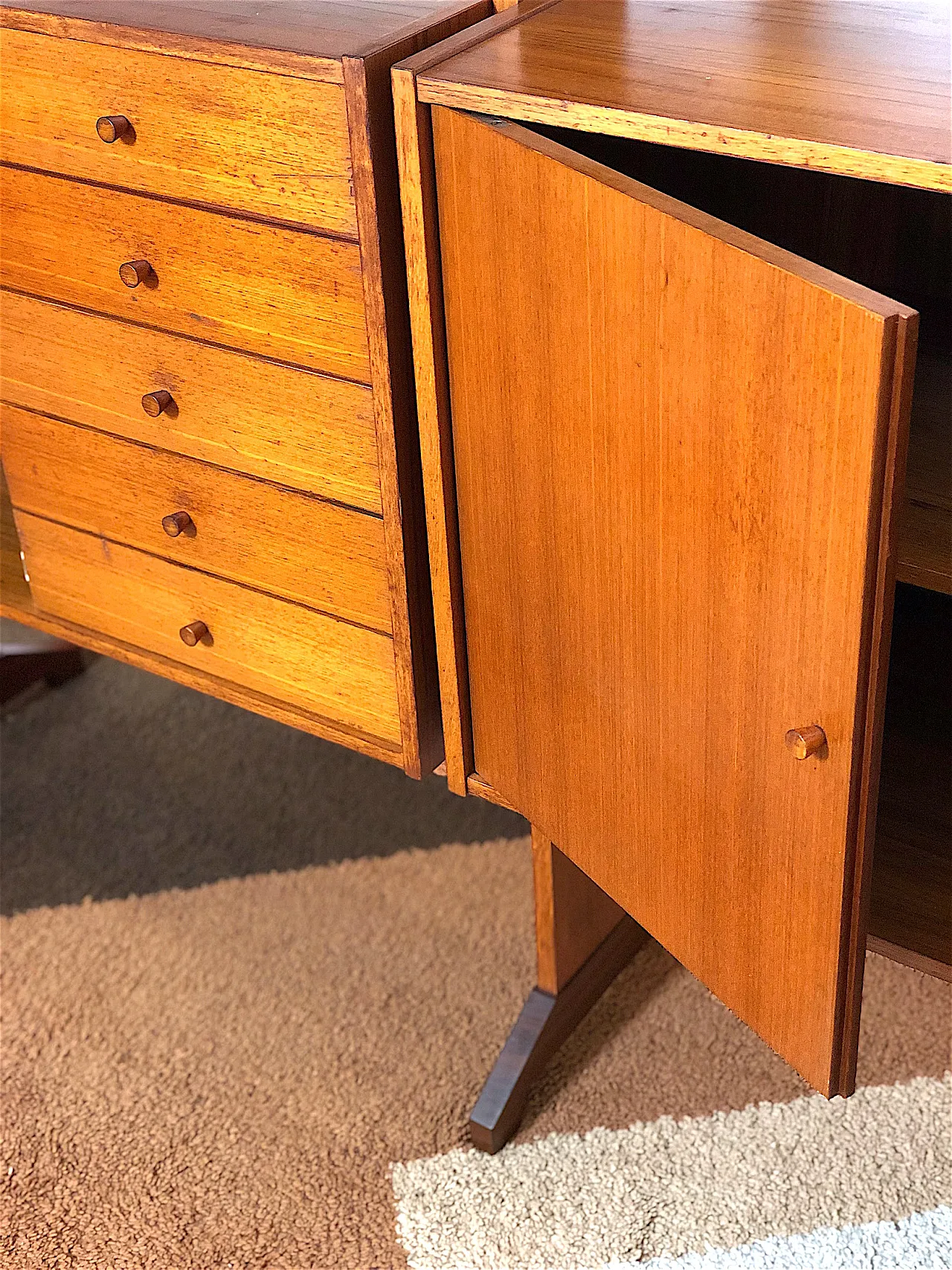 2-bay double-sided bookcase, 1960s 11