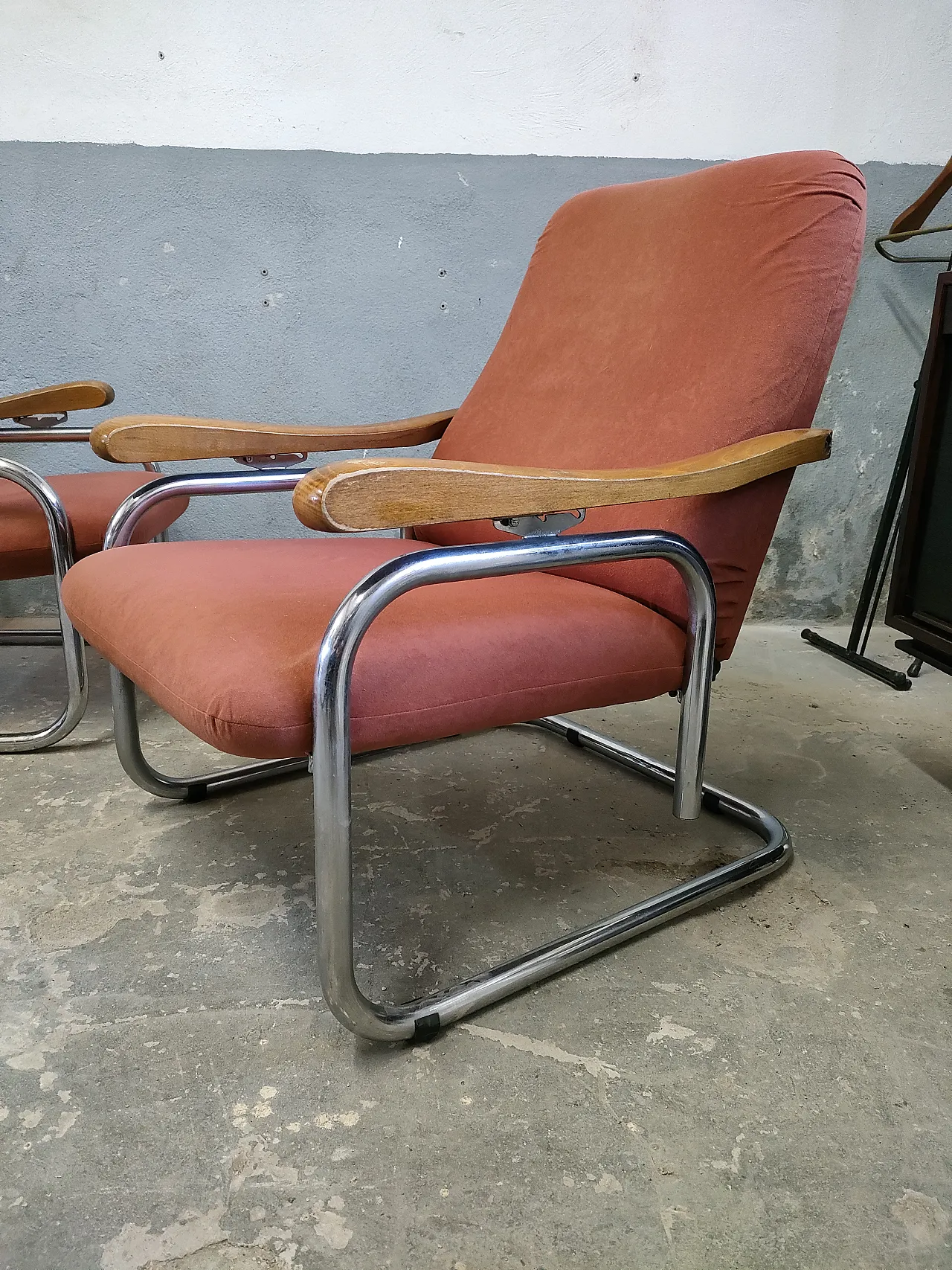 Pair of reclining armchairs, 70s 3