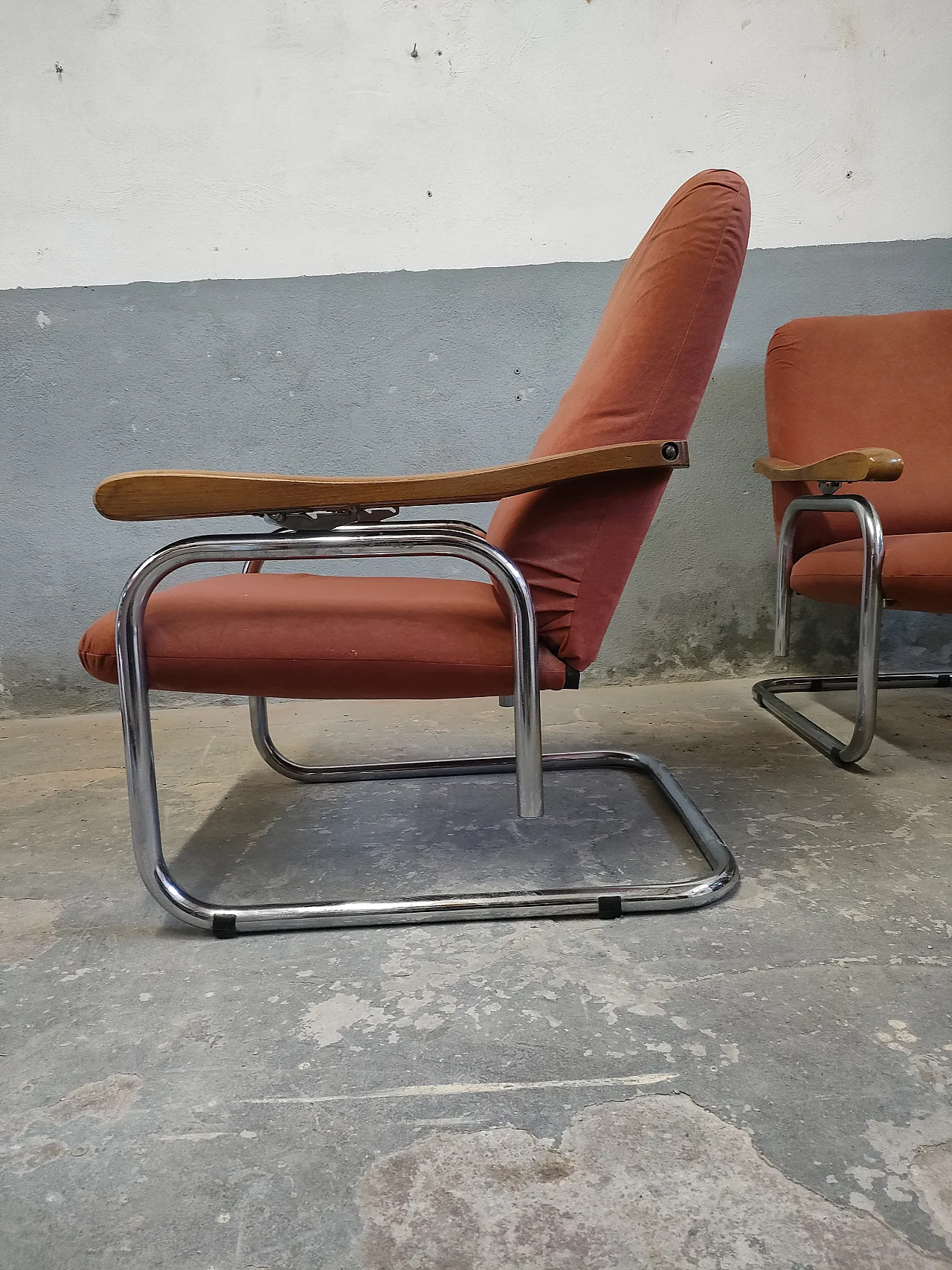 Pair of reclining armchairs, 70s 6