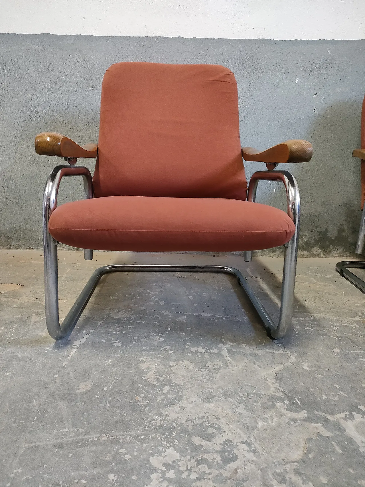 Pair of reclining armchairs, 70s 10