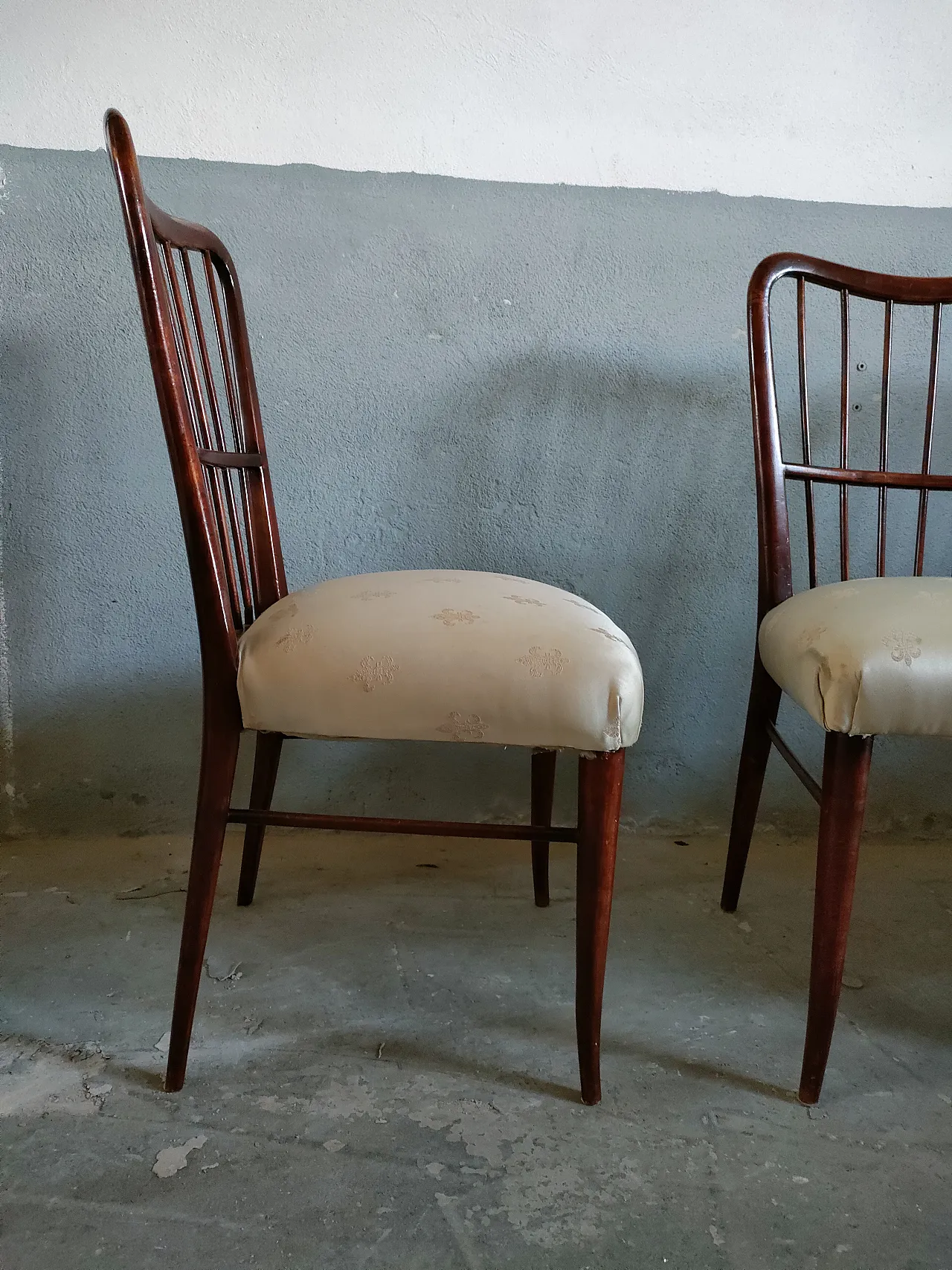 4 chairs by Paolo Buffa, 50s 4