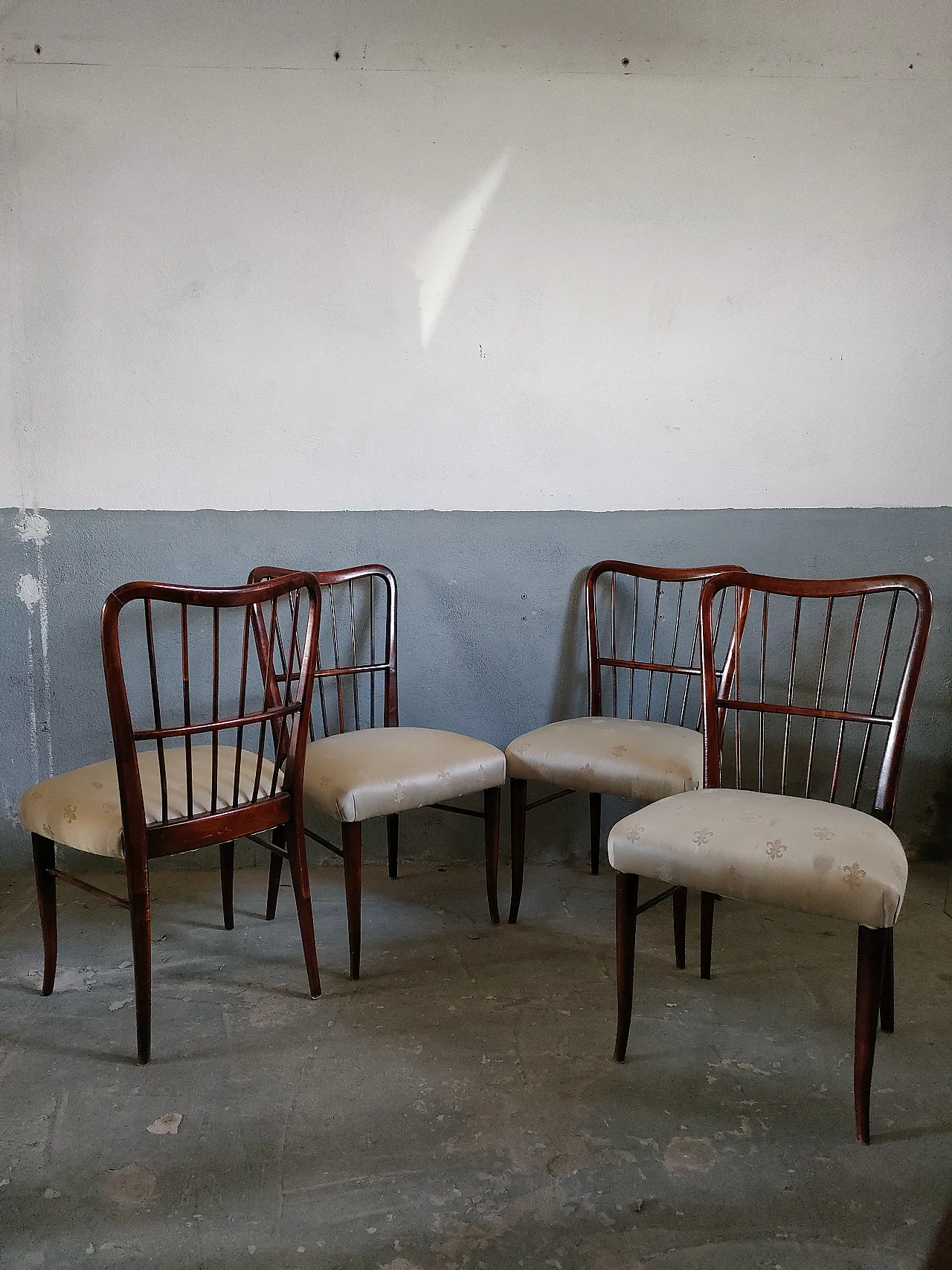 4 chairs by Paolo Buffa, 50s 10