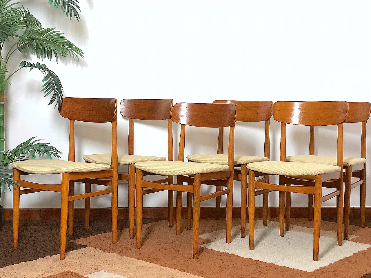 6 Mid Century chairs, 60s 2