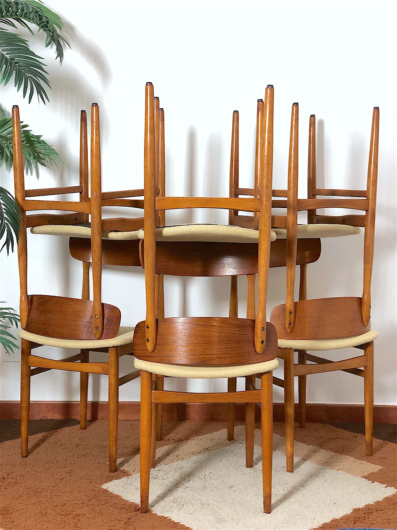 6 Mid Century chairs, 60s 3