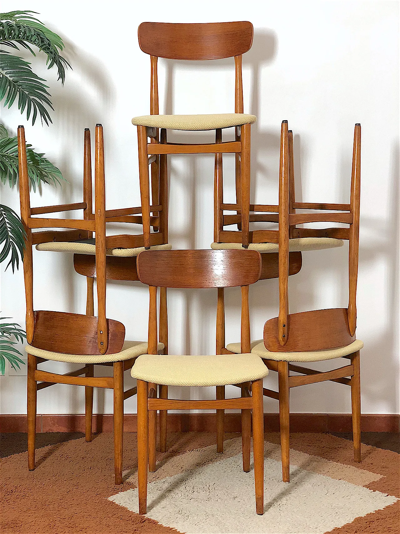 6 Mid Century chairs, 60s 4