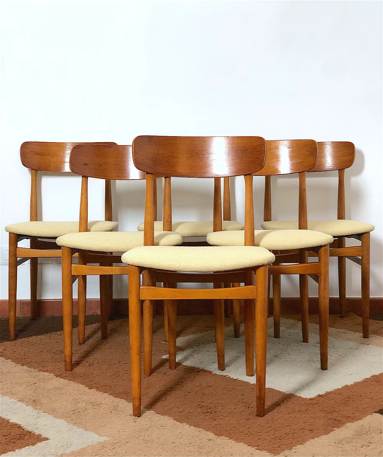 6 Mid Century chairs, 60s 6