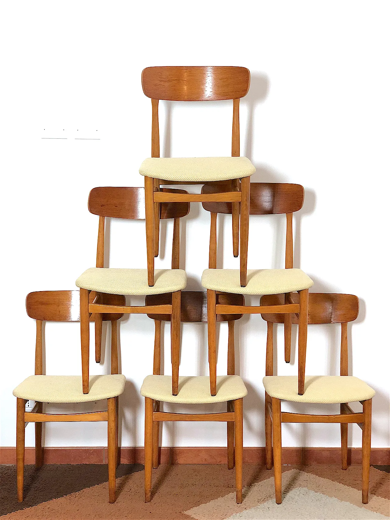 6 Mid Century chairs, 60s 9