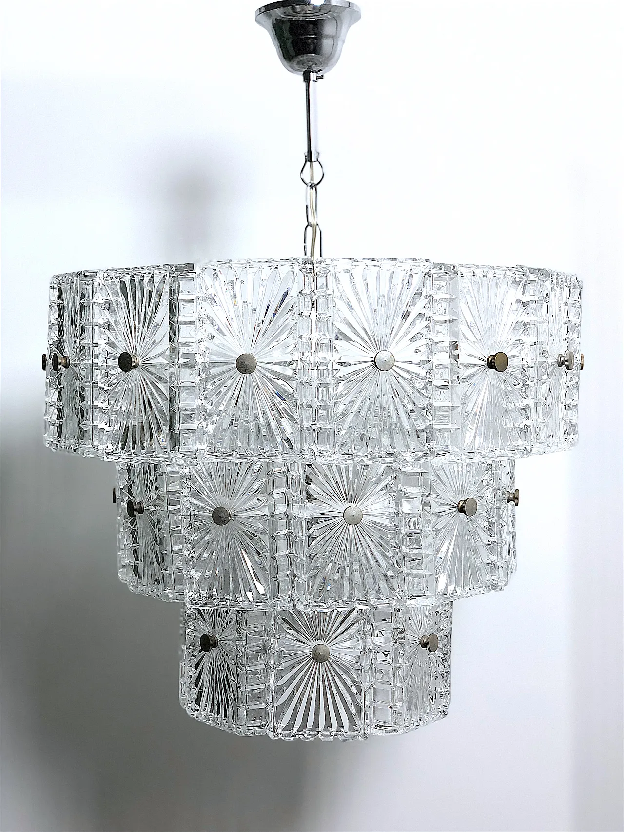 Crystal pendant chandelier, 60s 3