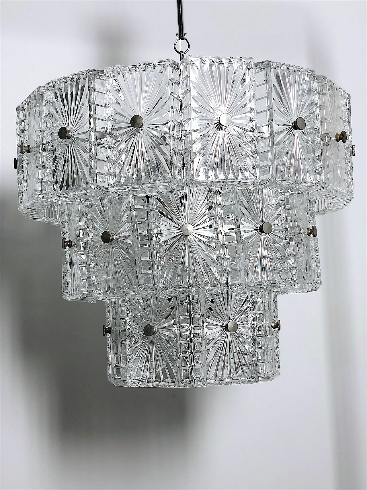 Crystal pendant chandelier, 60s 4