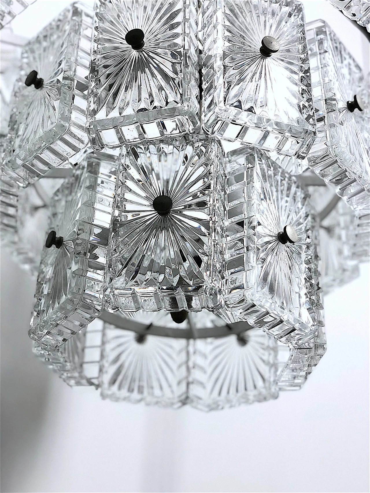 Crystal pendant chandelier, 60s 8