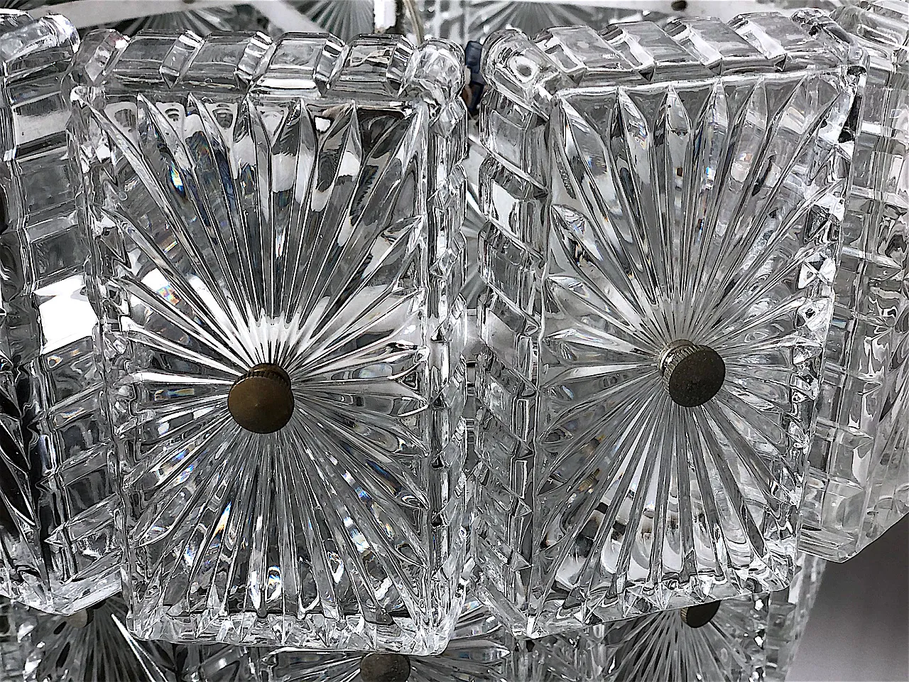 Crystal pendant chandelier, 60s 10