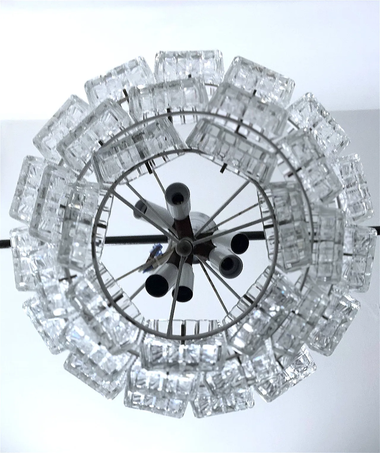 Crystal pendant chandelier, 60s 11