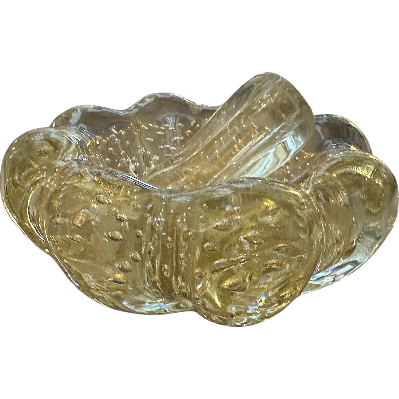 Bullicante Murano glass ashtray by Barovier, 1960s 12