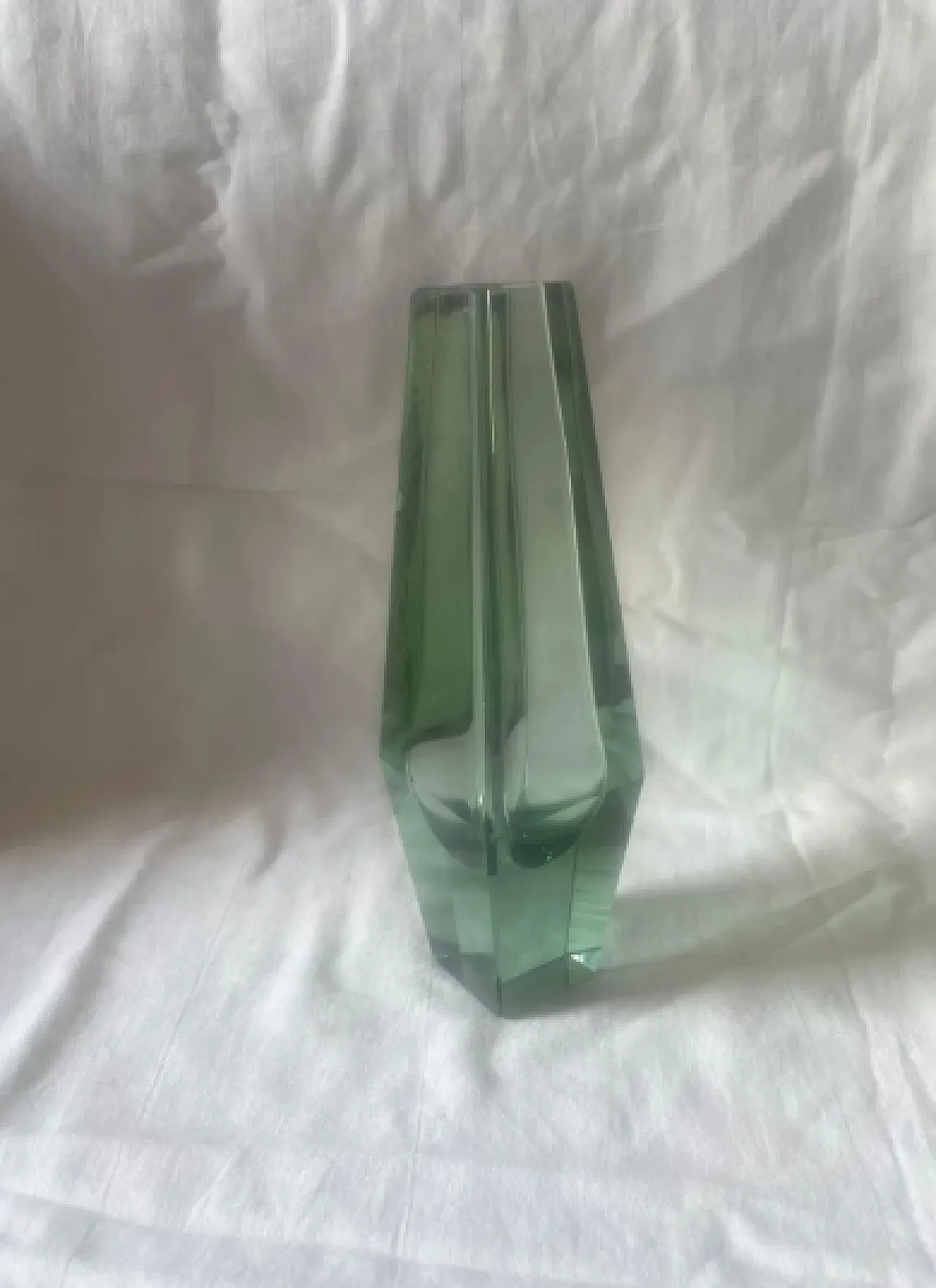 Glass vase in the style of Alessandro Mandruzzato, 1970s 5