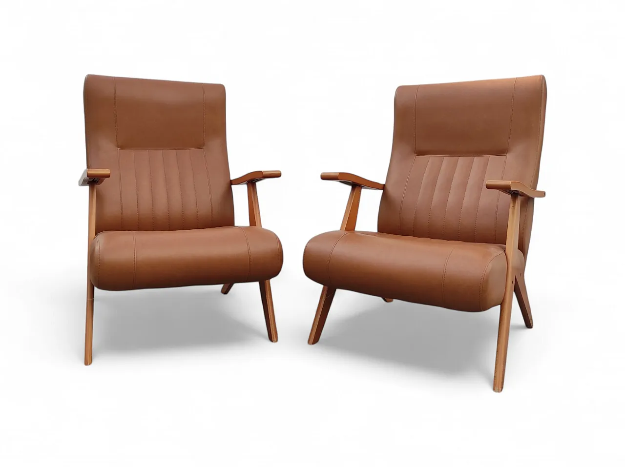 Recliners, Italy, 1960s, set of 2 1