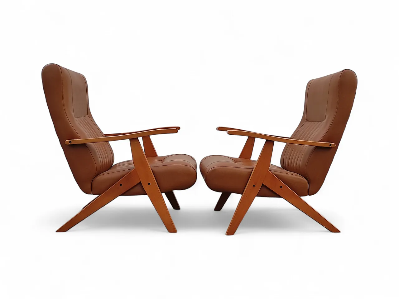 Recliners, Italy, 1960s, set of 2 4