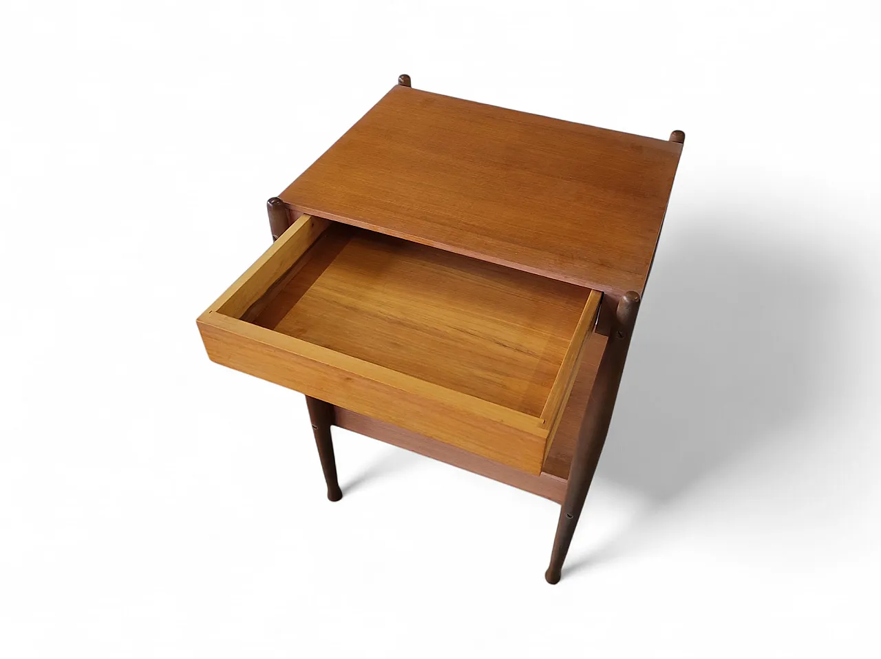 Bedside table with drawer by Fratelli Reguitti, 1960s 10