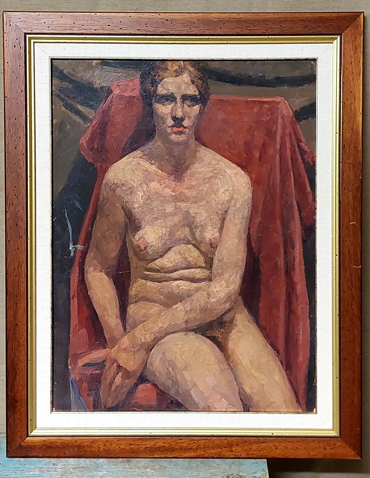 Filadelfo Simi attr., Female nude, oil on cardboard, late 19th century 2