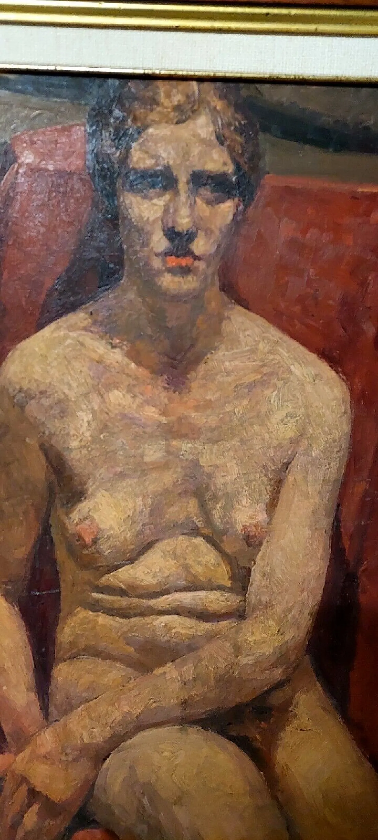 Filadelfo Simi attr., Female nude, oil on cardboard, late 19th century 3