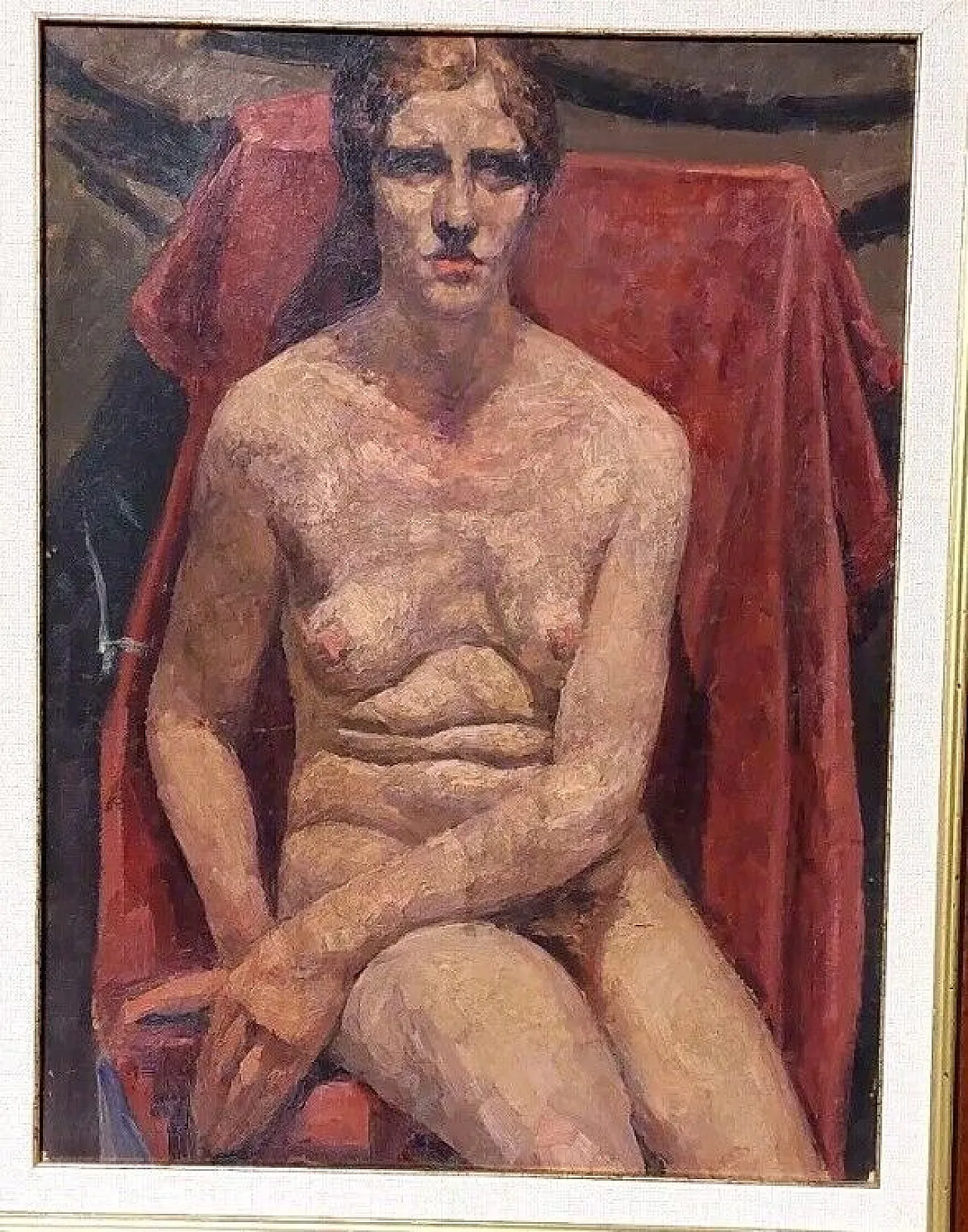 Filadelfo Simi attr., Female nude, oil on cardboard, late 19th century 9