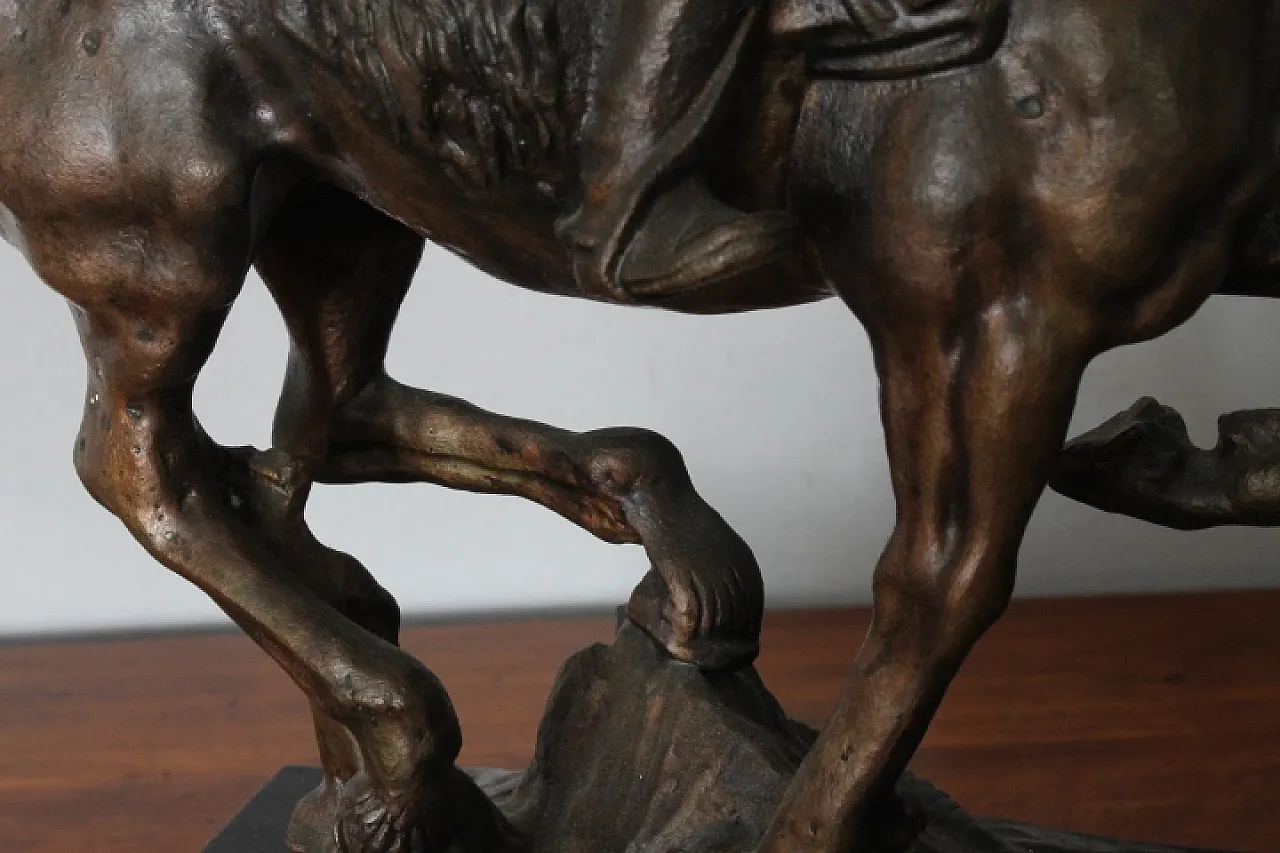 Bronze with Italian soldier on horseback,  late 19th century 13