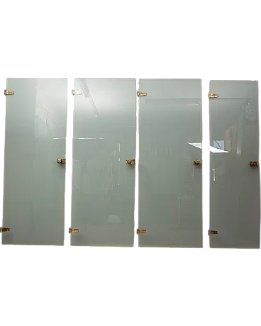 4 glass and brass doors by Fontana Arte, 1960s