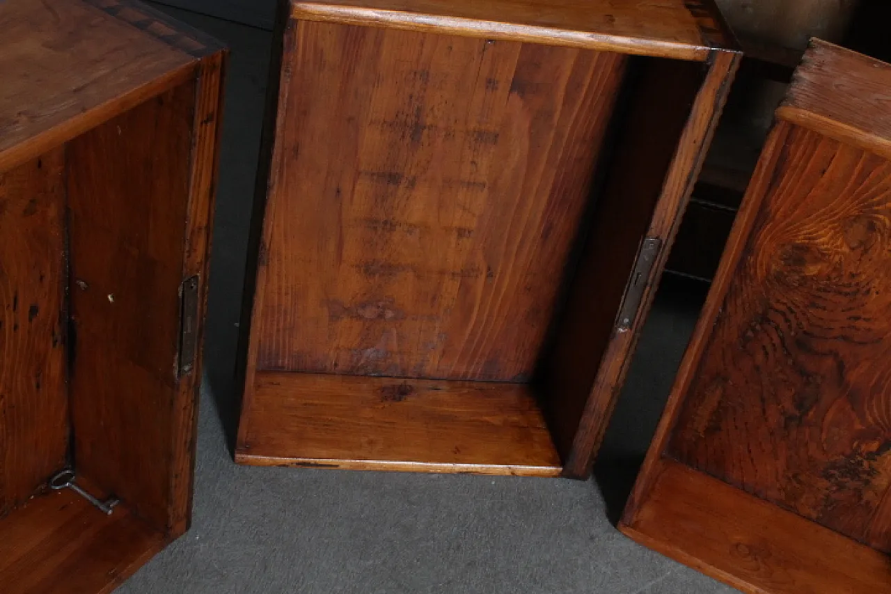 Tuscan Louis Philippe flap desk chest with 3 drawers, 19th century 21