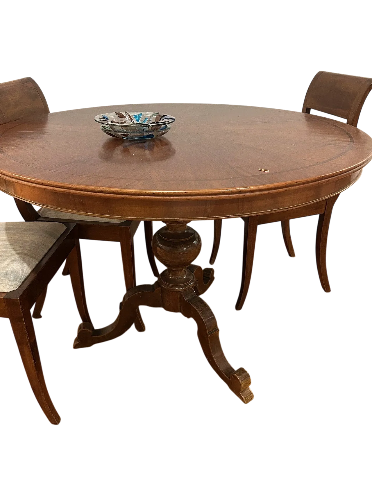 Round dining table Italian manifacture, 20th century 7