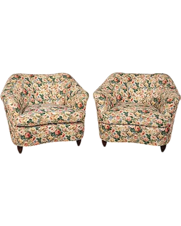 Pair of armchairs by Gio Ponti for Casa e Giardino, 1950s