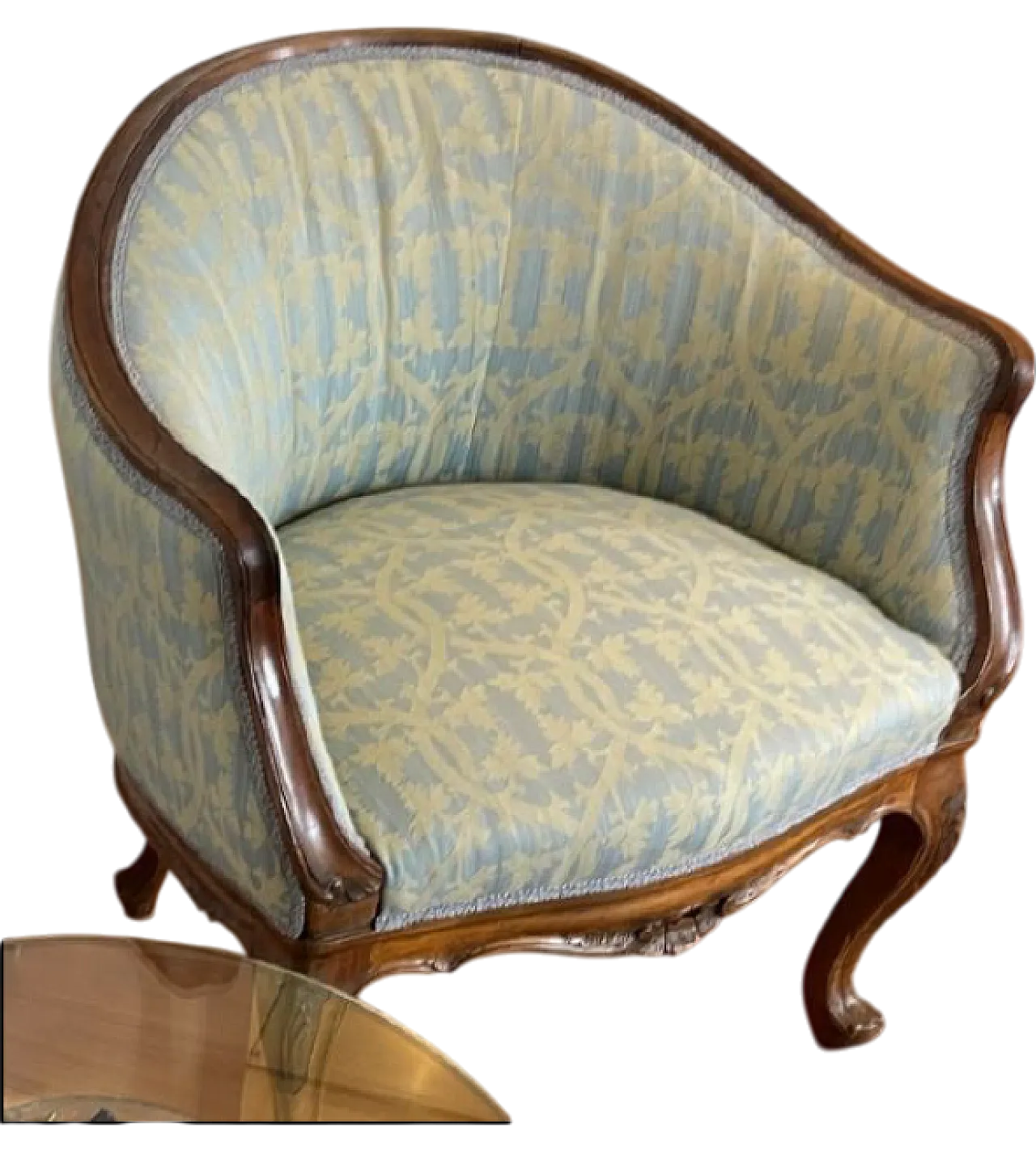 Pair of pozzetto armchairs in Louis Philippe style, 20th century 8