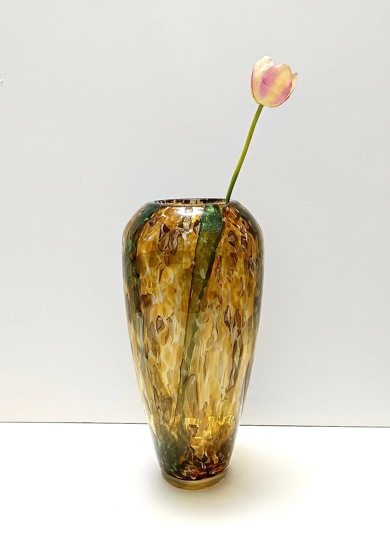 Murano glass vase in Fratelli Toso style with aventurine, '900 2