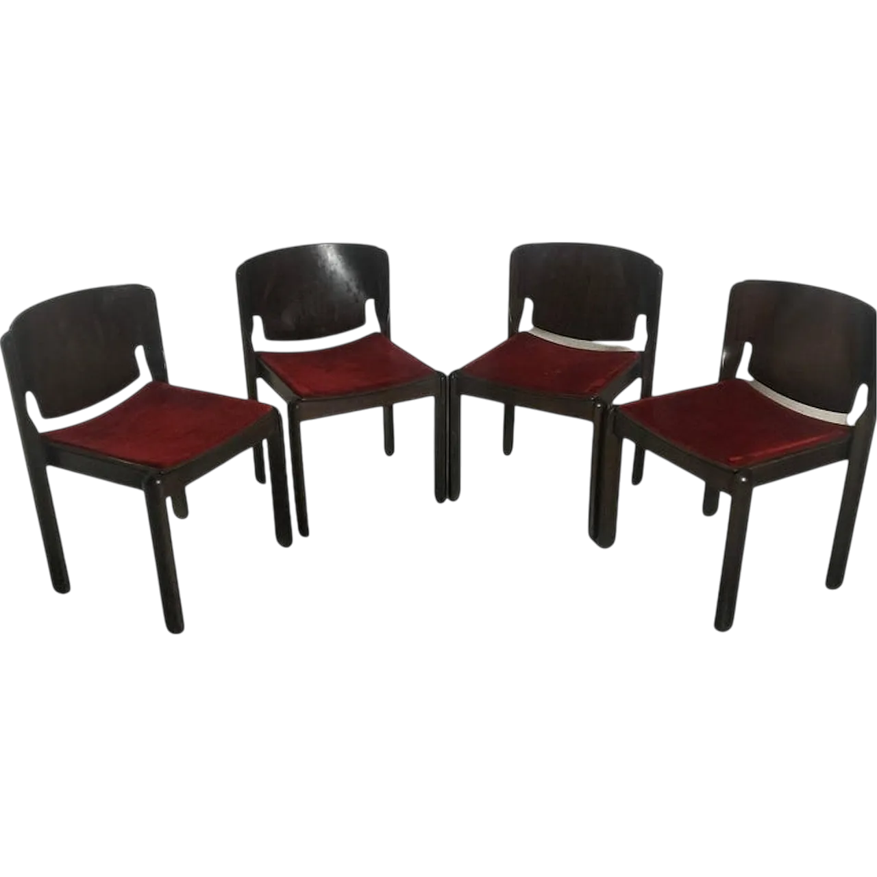 4 chairs 122 mod. by Vico Magistretti for Cassina, 70s 17