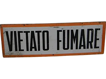 Targa Vietato fumare 1960