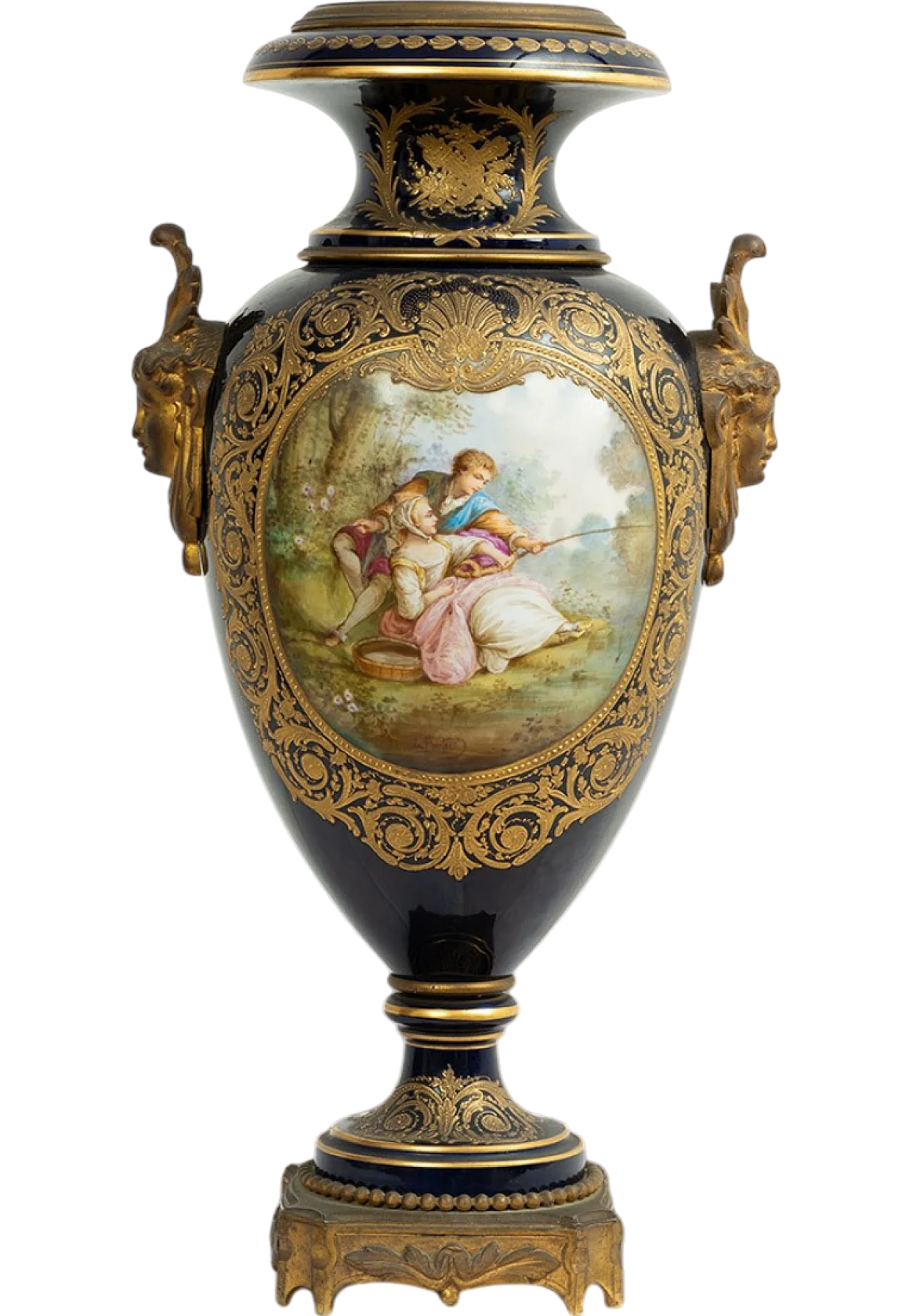 Vaso Napoleone III Francese in porcellana di Sevres, '800 8