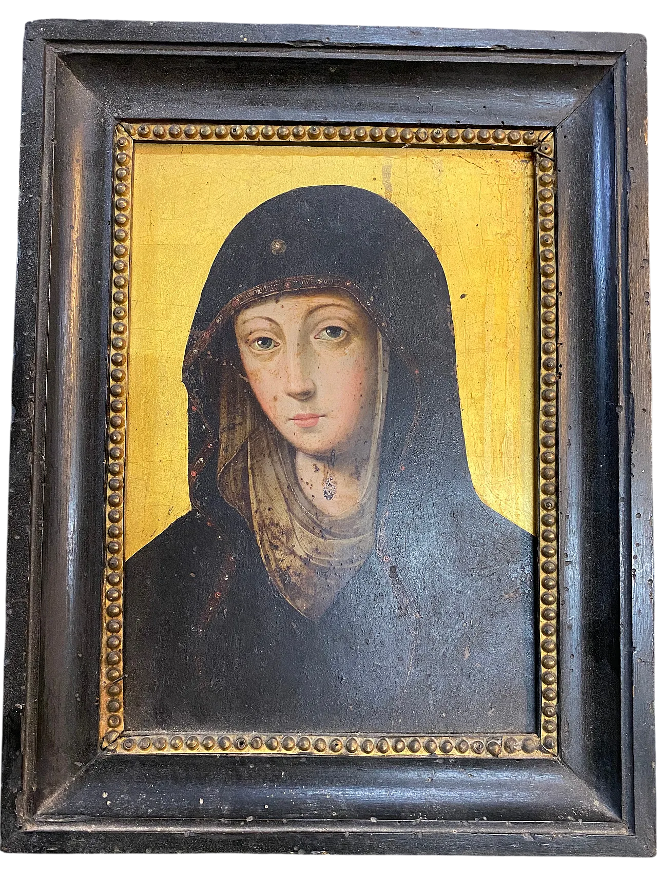 Madonna, painting on copper, 17th century 5