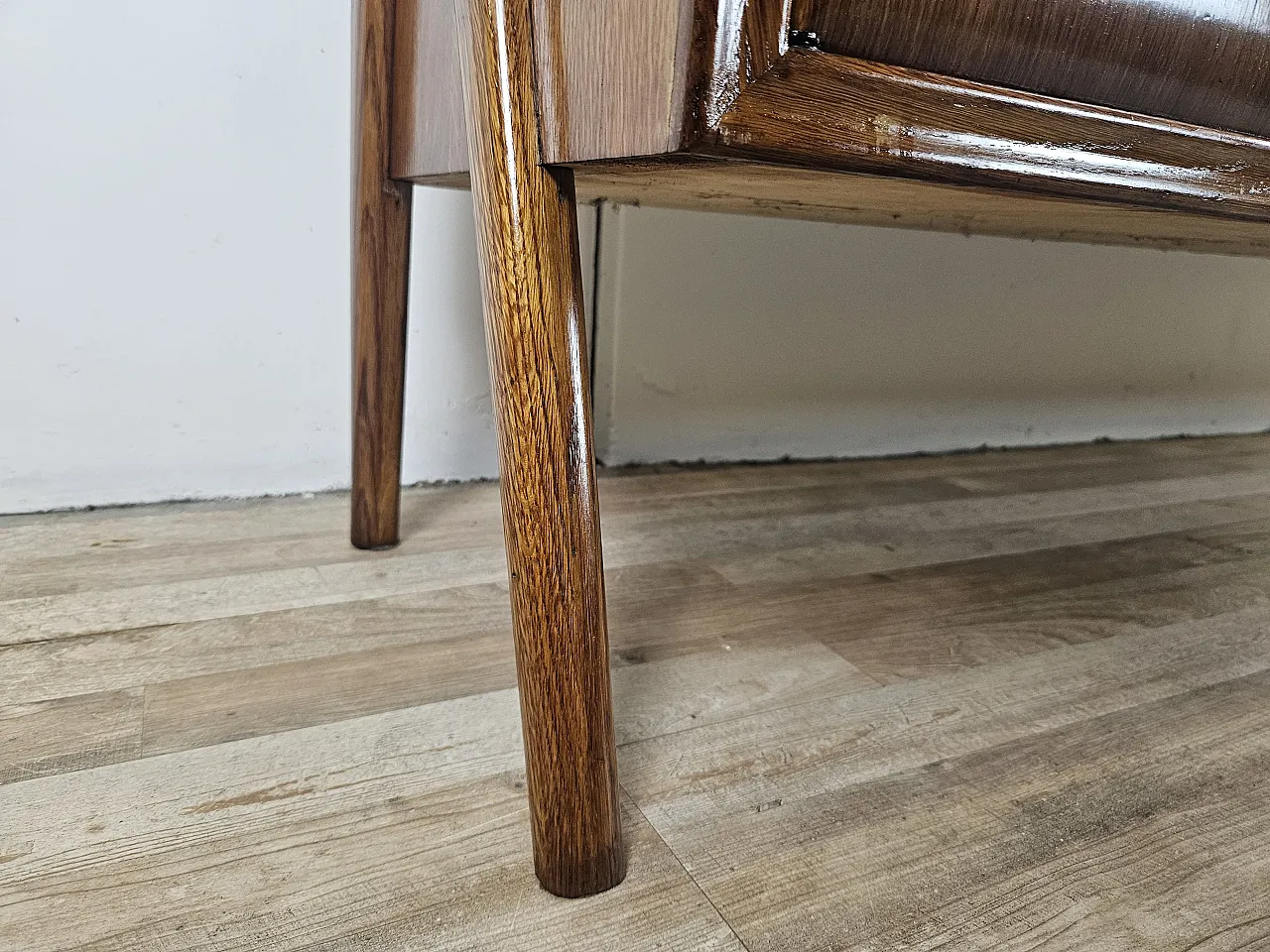 Art Decò sideboard in walnut-stained beech, 1950s 26