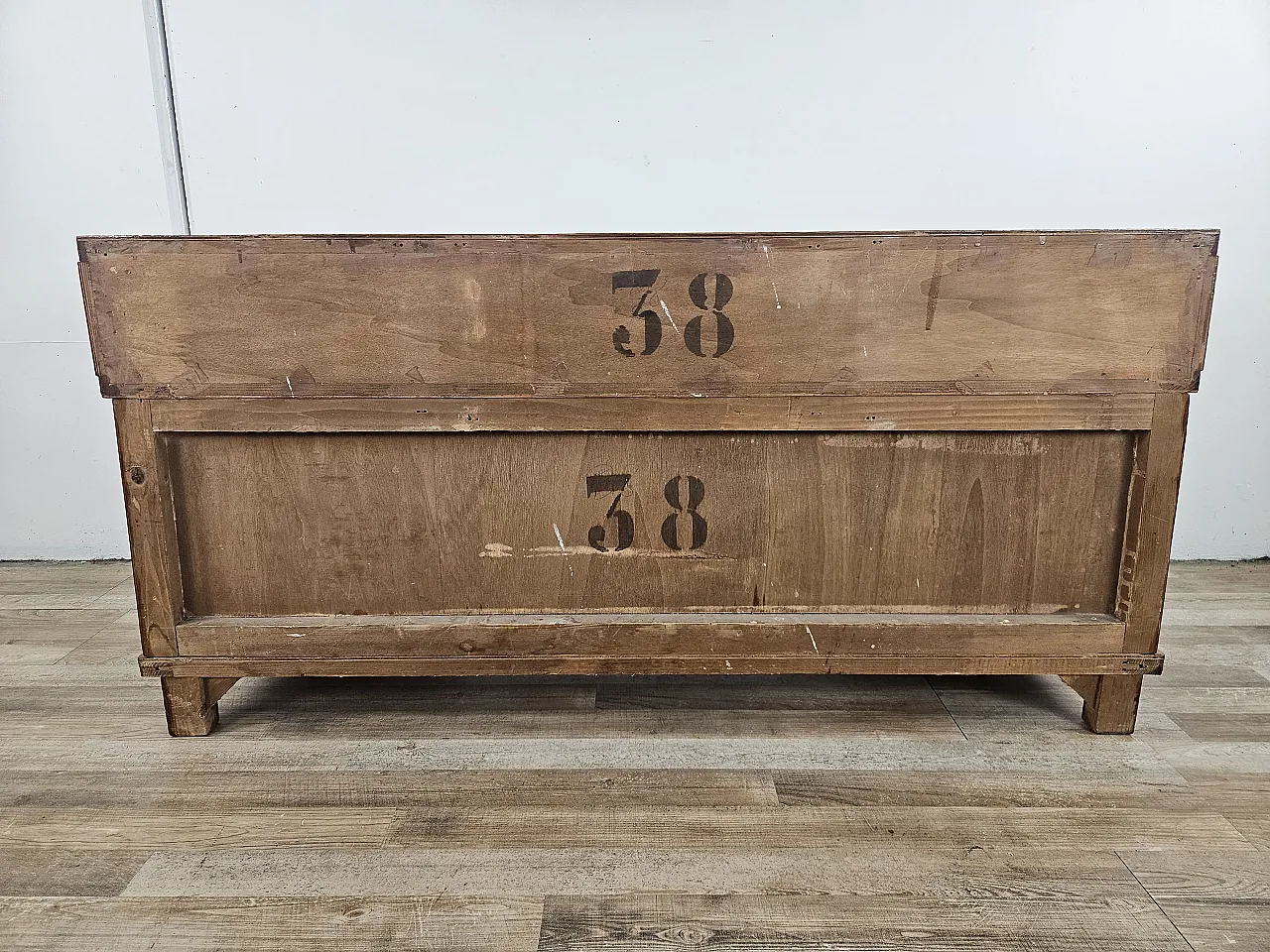 Art Deco console in walnut root with 3 drawers, 1930s 27