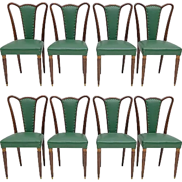 3 Dining chairs attributed to Guglielmo Ulrich, 1940s