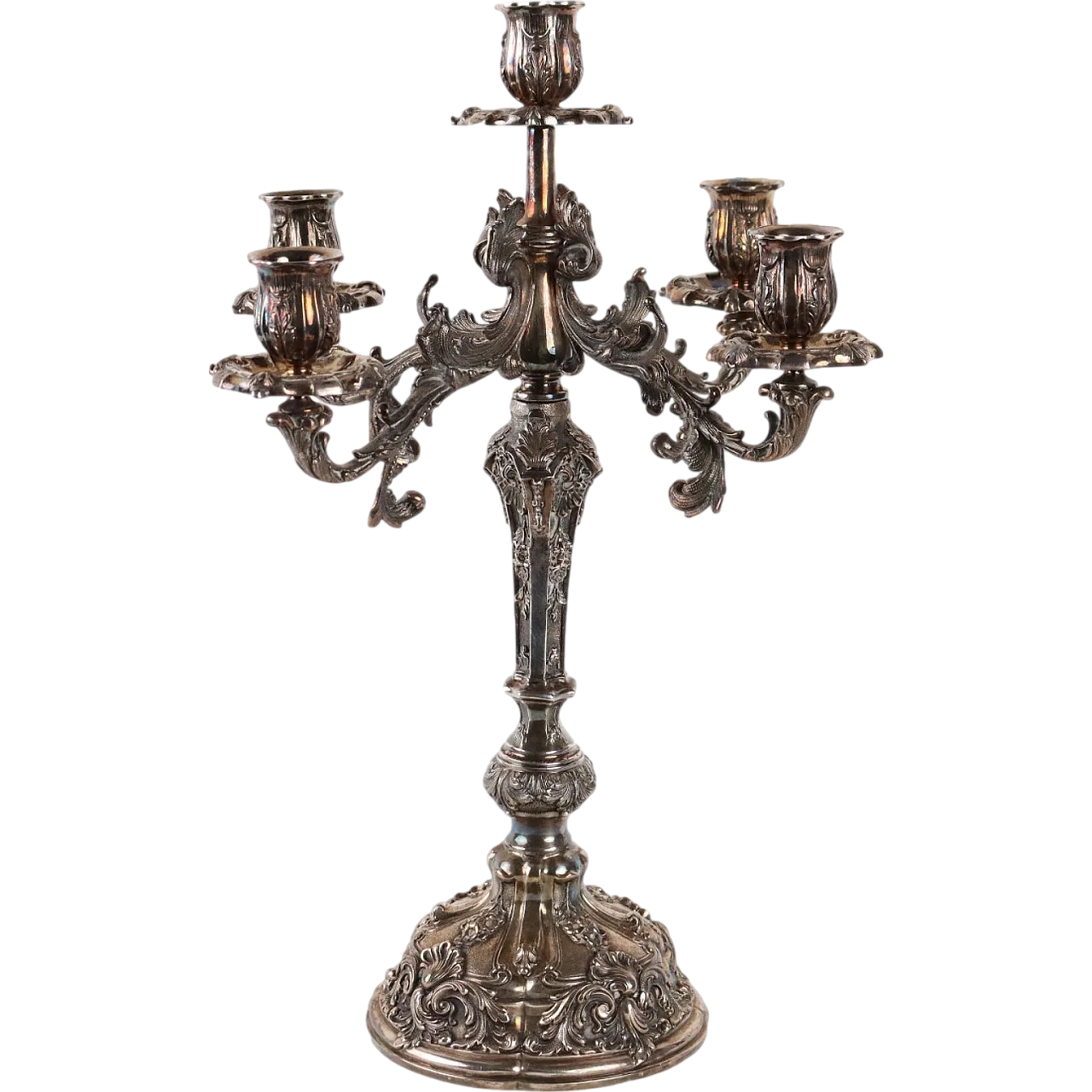 Candelabro in Argento 925 di Mazzuccato Milano, fine '900 10