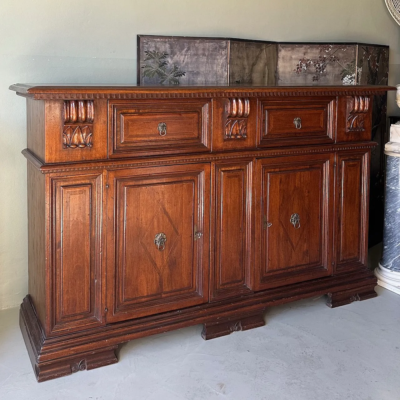 Large sideboard in walnut, '900 5