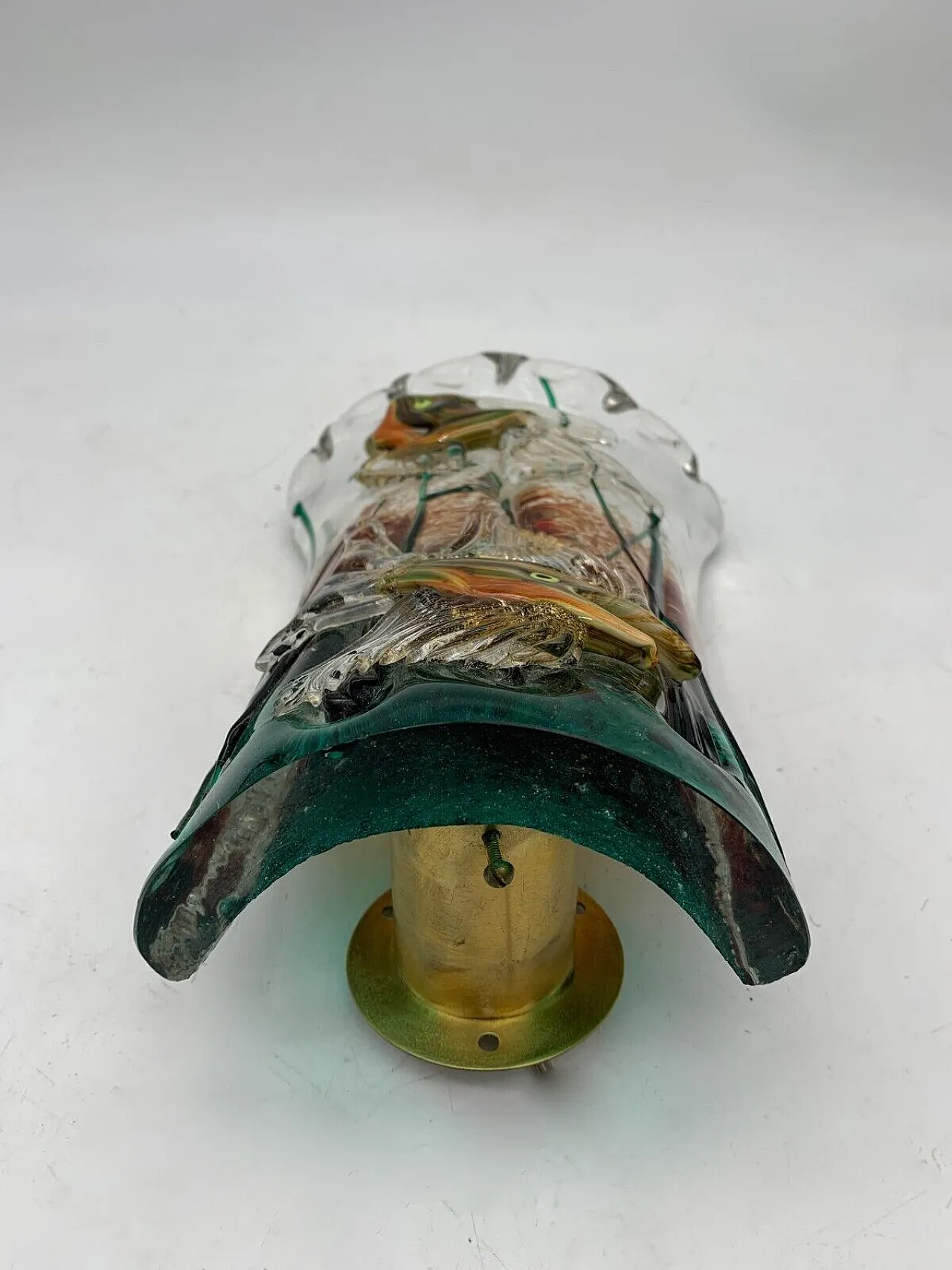 Layered Murano glass wall lamp by A.V.E.M., 1950s 2