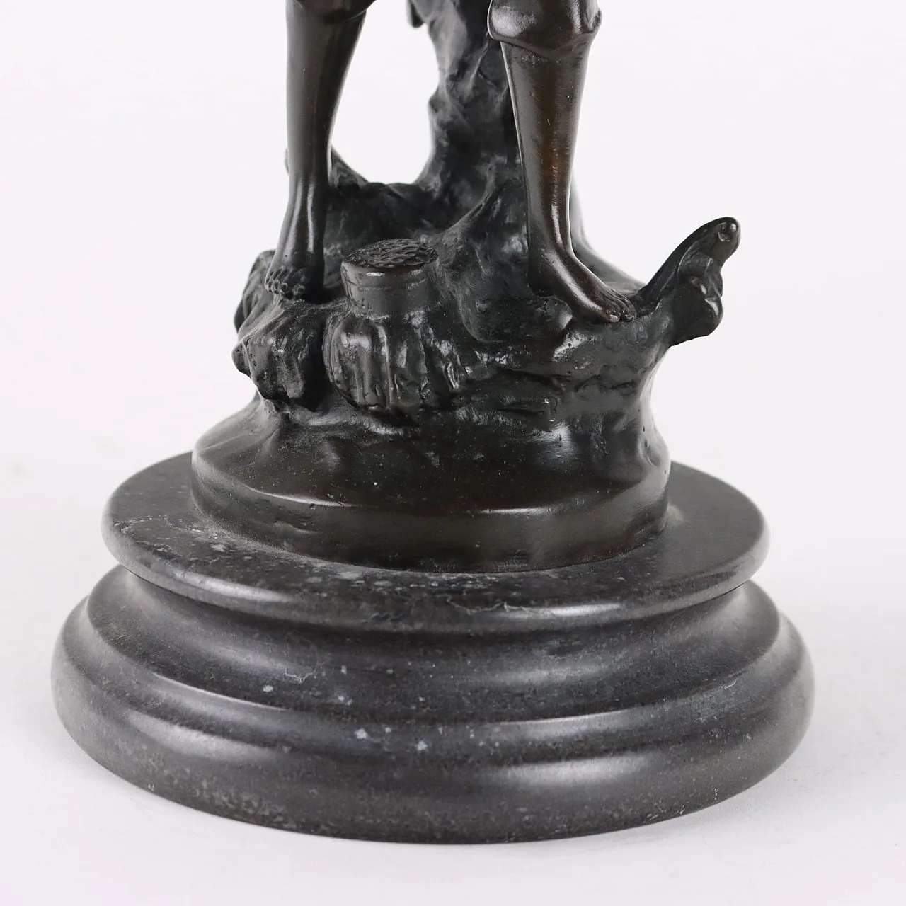 Giovane Contadino, scultura in bronzo, '900 7