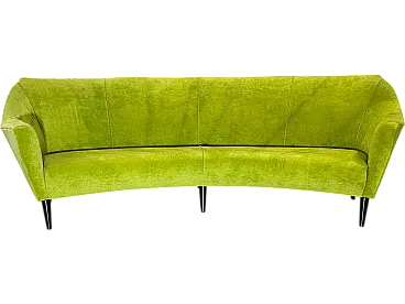 Green mid-century sofa, 50s