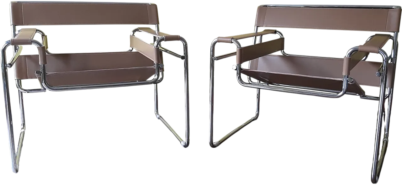 Wassily B3 series by Knoll International in hazelnut leather, 2024 77