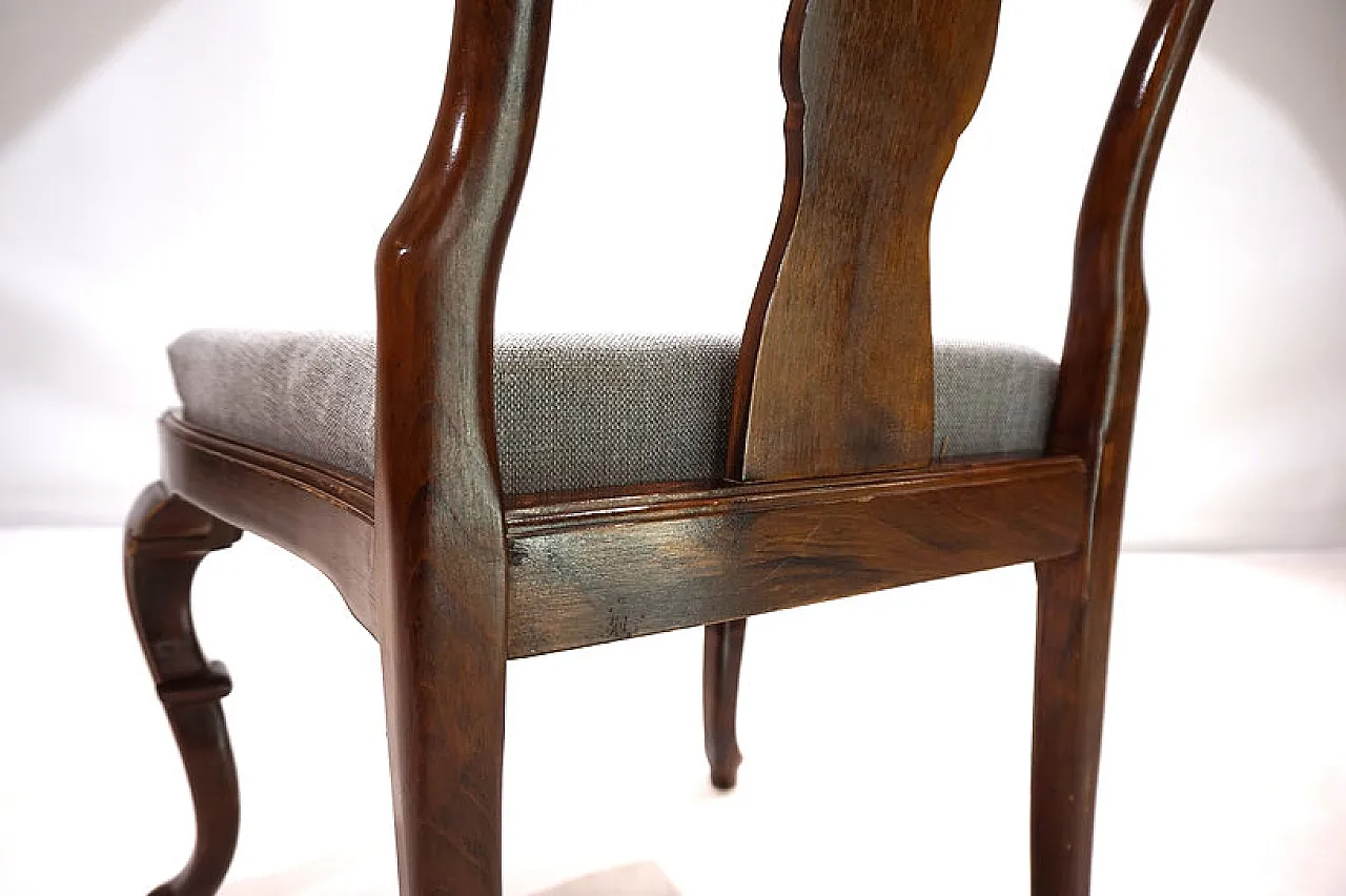 5 Queen Anne Mahogany Dining Chairs, 1920s 2