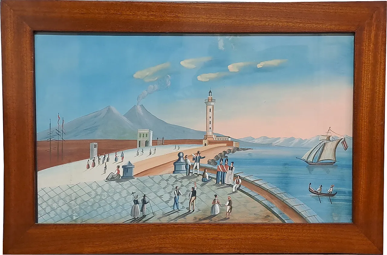 4 gouaches, Napoli, '900 5