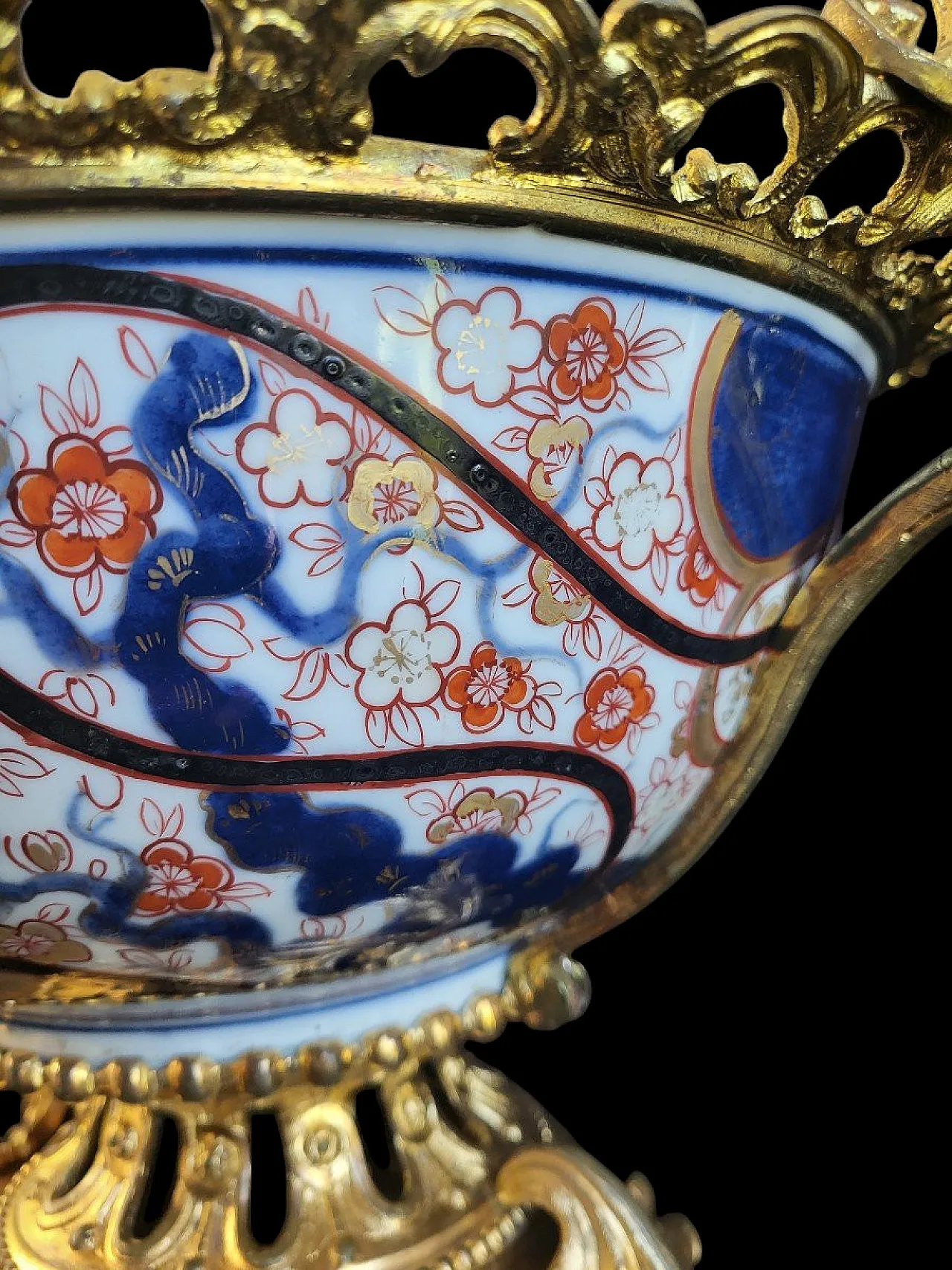 Bowl montata in bronzo, Imari, '700 2