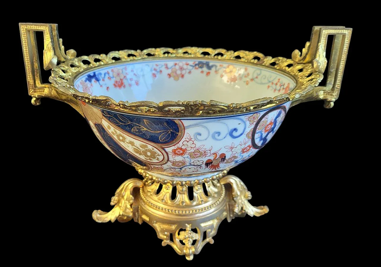 Bronze mounted bowl, Imari, 18th century 4