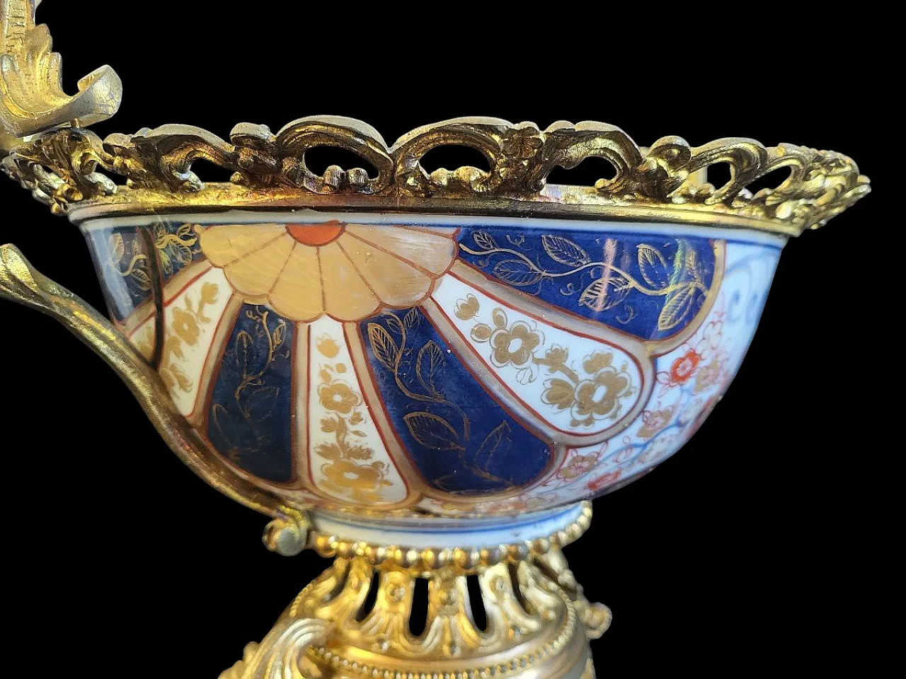 Bowl montata in bronzo, Imari, '700 6