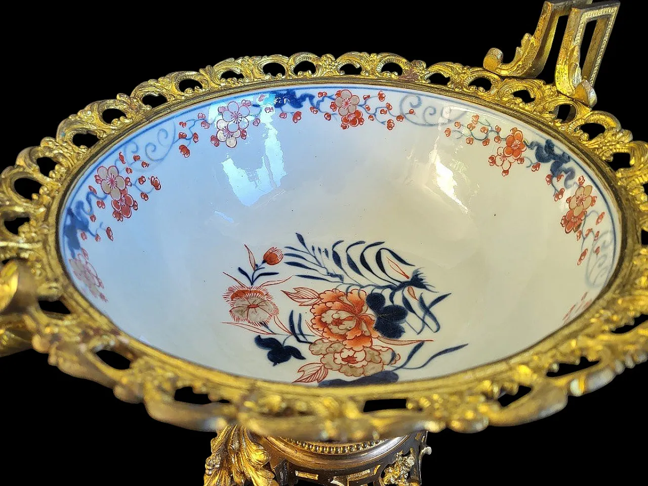 Bowl montata in bronzo, Imari, '700 9